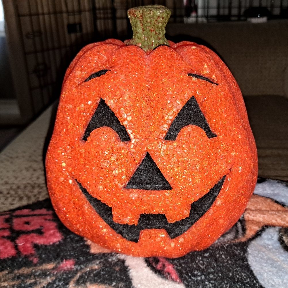 Battery Operated Jelly Material Jack O Lantern